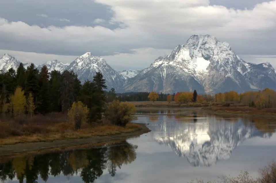 Example of properly composed wetland landscape with horizon positioned at lower third for dramatic sky emphasis
